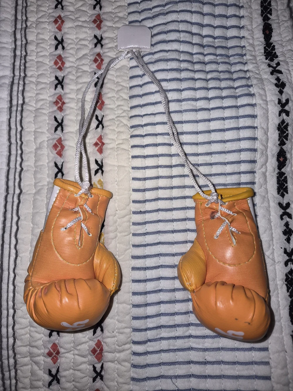 Kids Orange Mini Boxing Glove Bag Charm - 2-Pack
